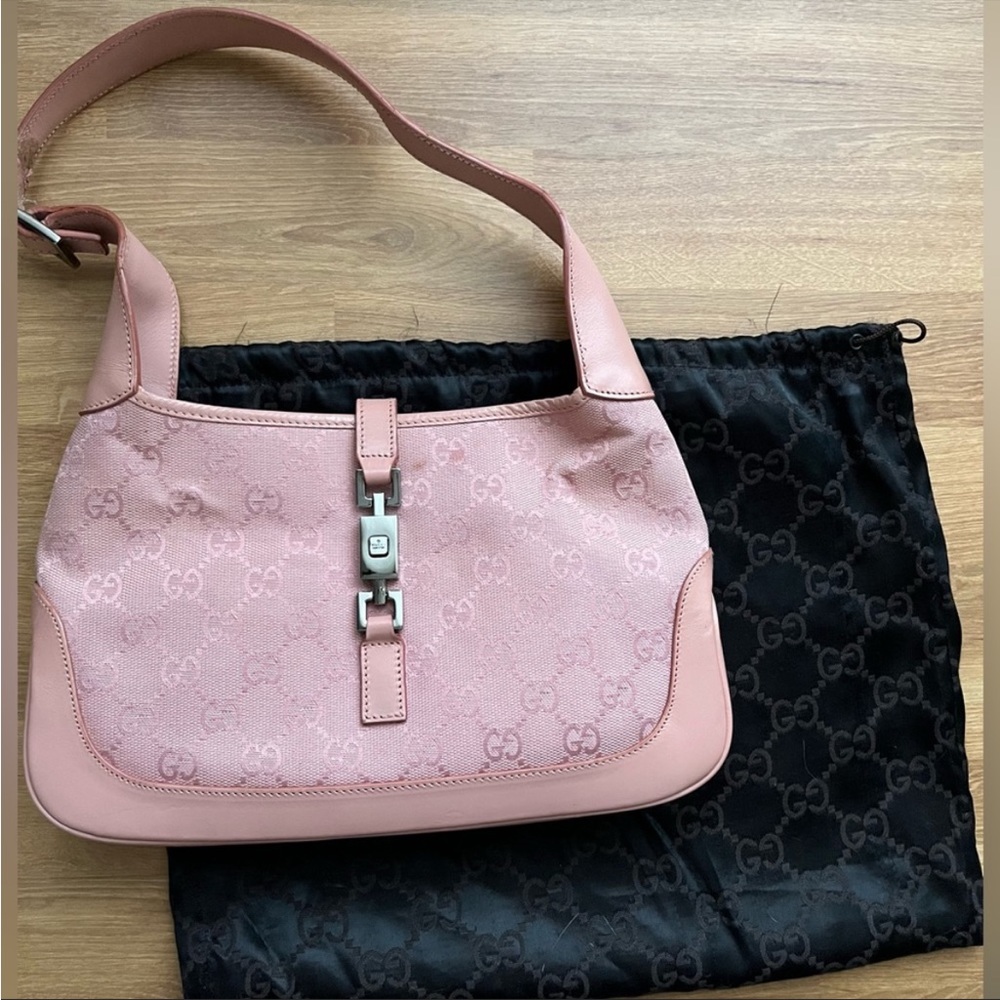 Vintage Gucci Monogram Jackie Handbag